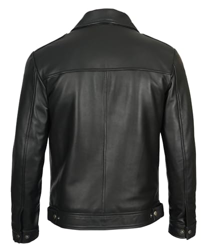 Real Lambskin Classic Vintage Style Leather Jacket O47208