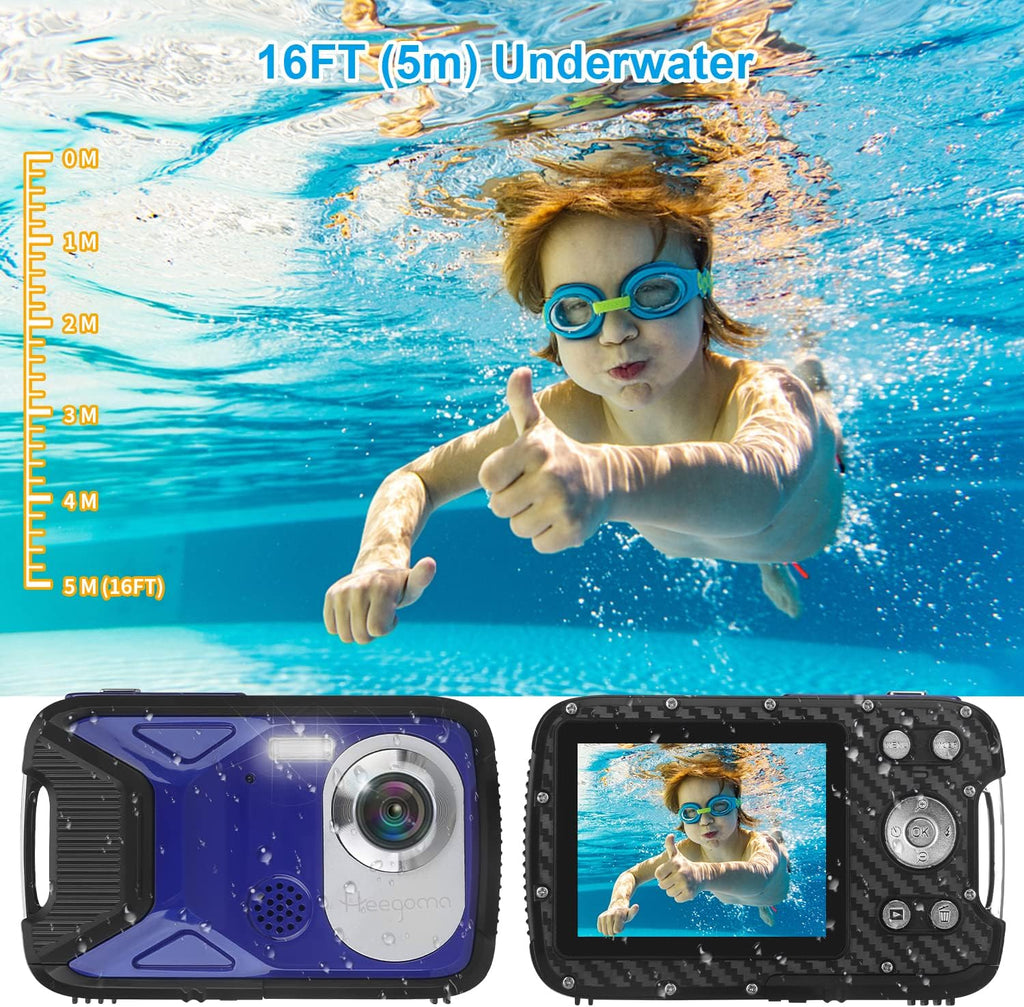 Waterproof 1080P 21MP Digital Camera with 2.8 LCD Screen 8X Zoom G9917