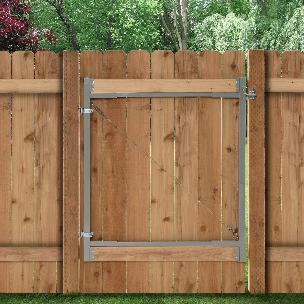 Steel Frame Gate Building Kit, 36-72 Inch Wide Opening (6 Pack) H634789
