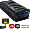 1500 watt Pure Sine Wave Inverter 24v dc to ac 110v 120v with LCD Display Pack of 2 V951581