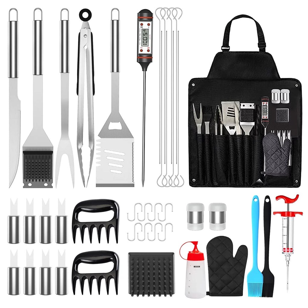 41Pcs Stainless Steel BBQ Grill Tool Set with Storage Bag R48650