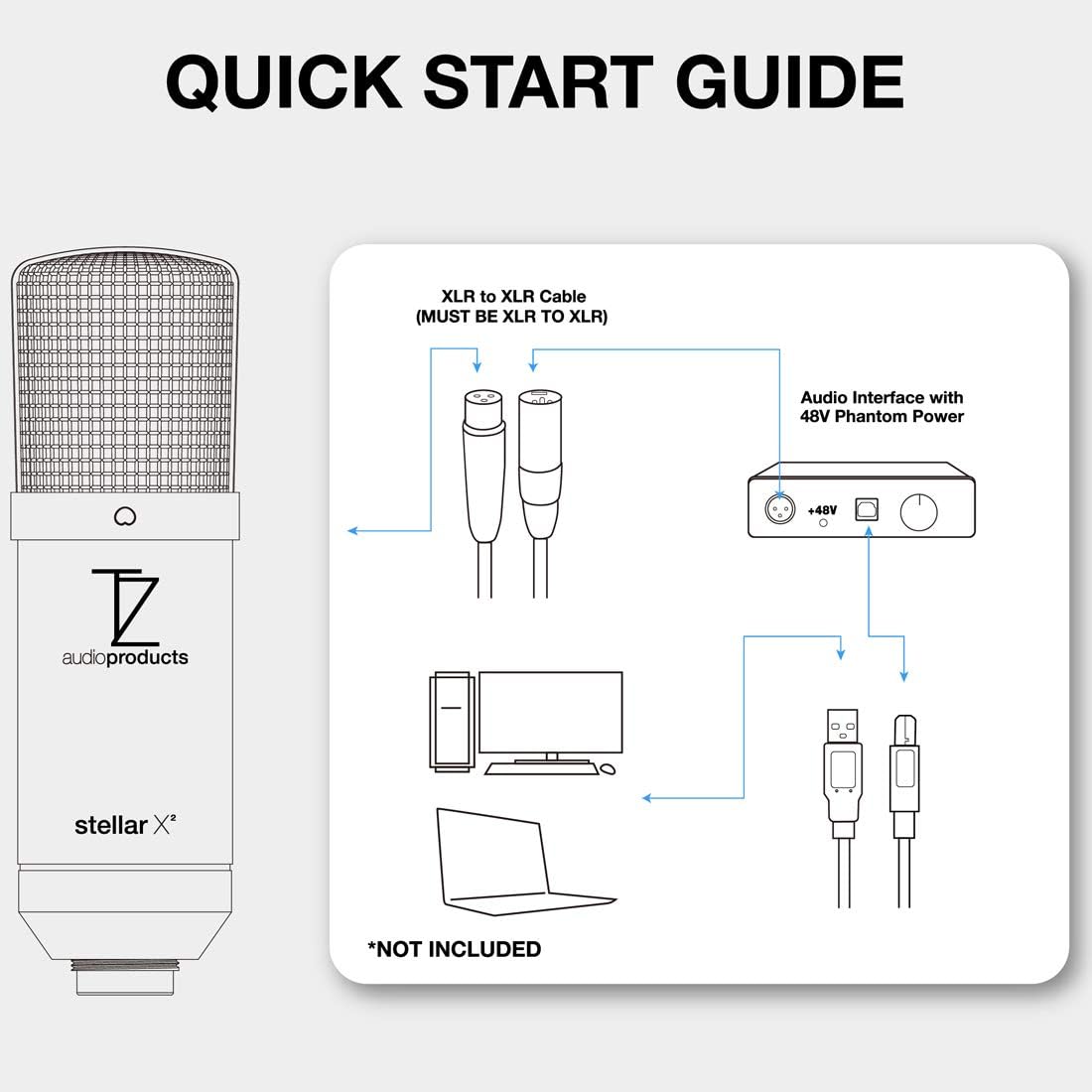 Large Diaphragm Cardioid Condenser XLR Microphone K6289