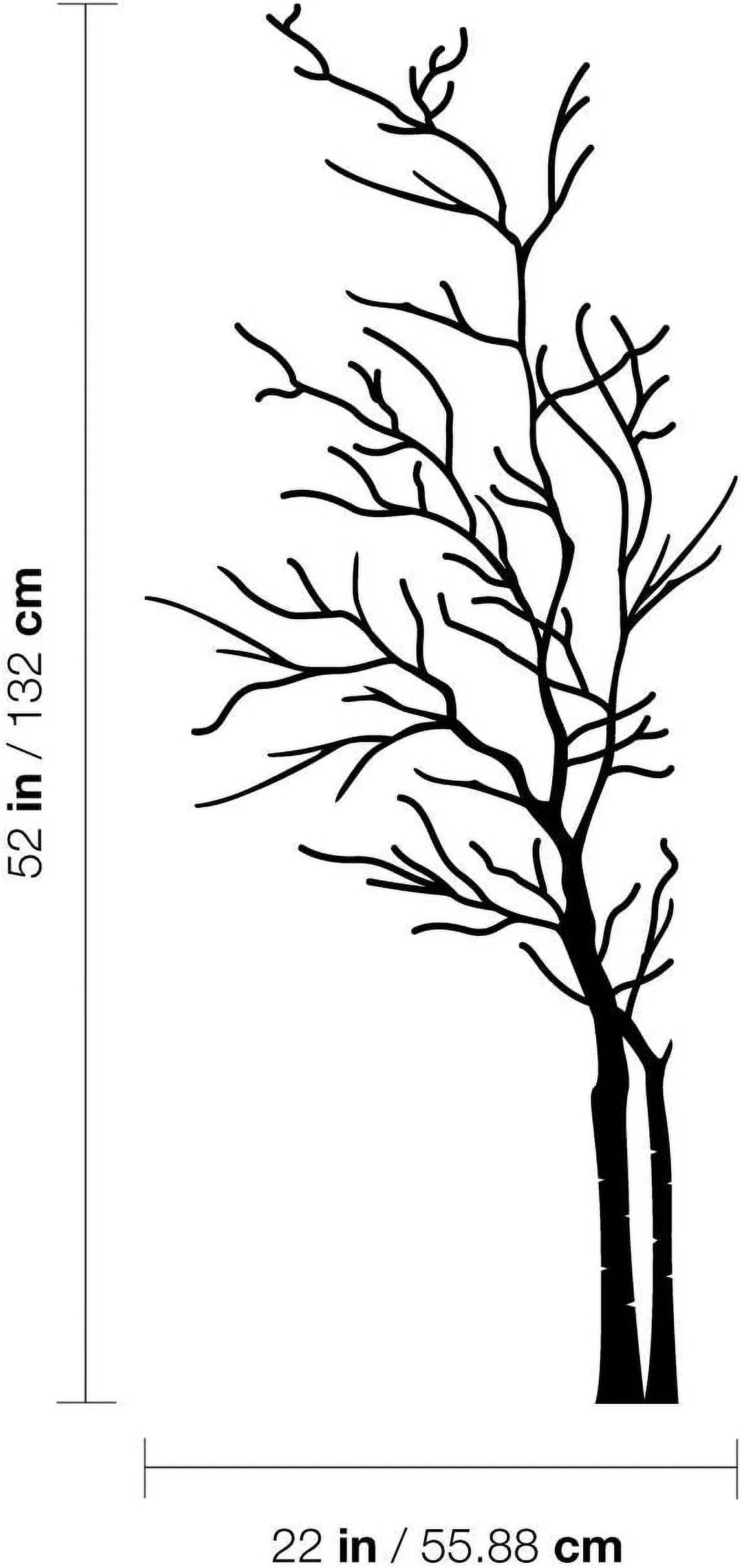 Vinyl Wall Art Decal - Tree - 52" X 22" Minimalist Nature Branches H514