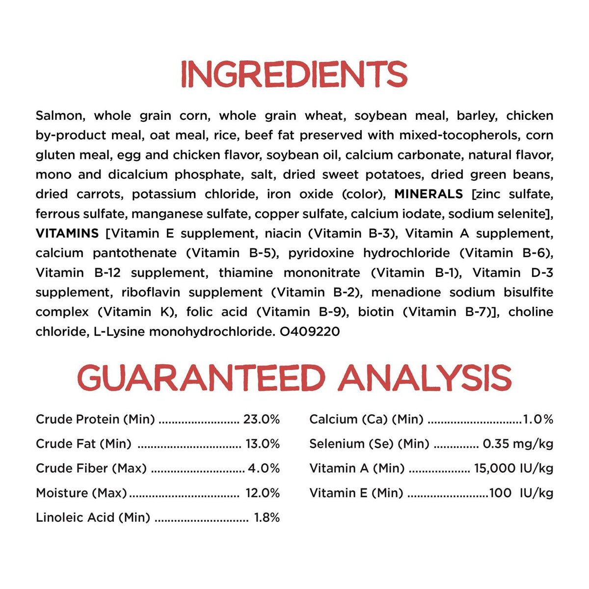 Salmon Dry Dog Food F8648