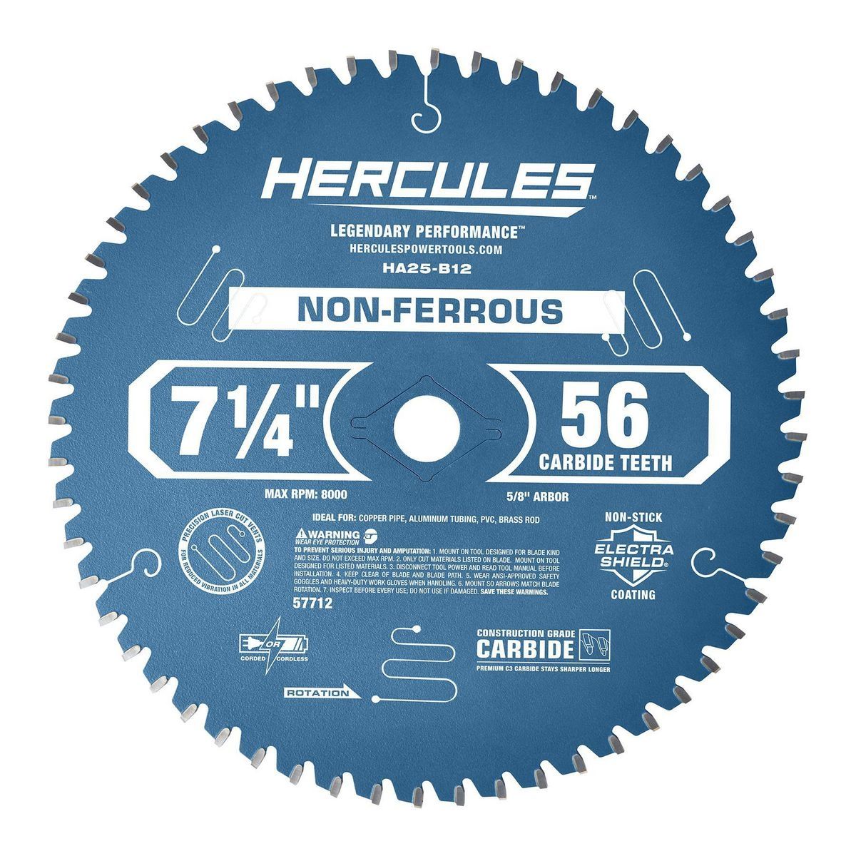 7-1/4 in. 56T Nonferrous Circular Saw Blade J220351