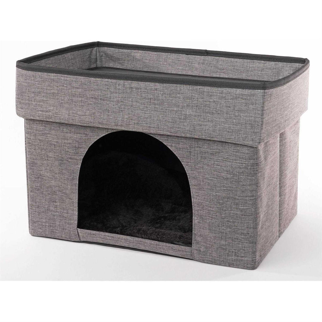 2-Tier Collapsible Cat Cave Y9695