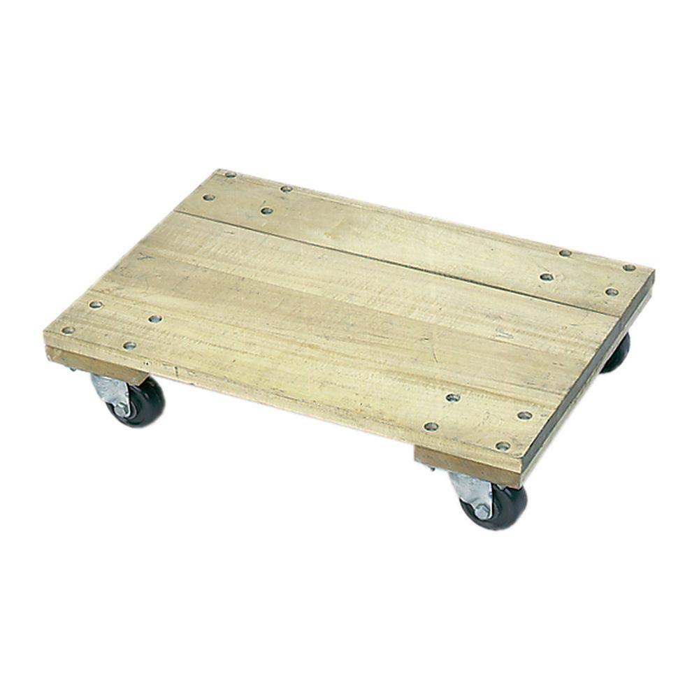 Wood Dolly with 3 in. Casters 30 x 18 in. Solid Platform W775
