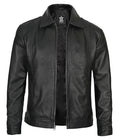 Real Lambskin Classic Vintage Style Leather Jacket O47208