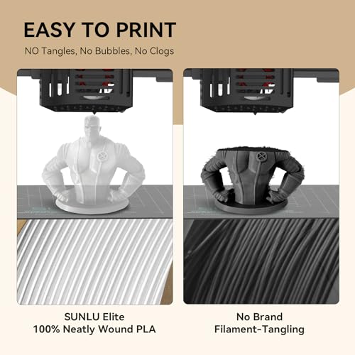 Black PLA+ 1.75mm 1KG 3D Printer Filament D12934