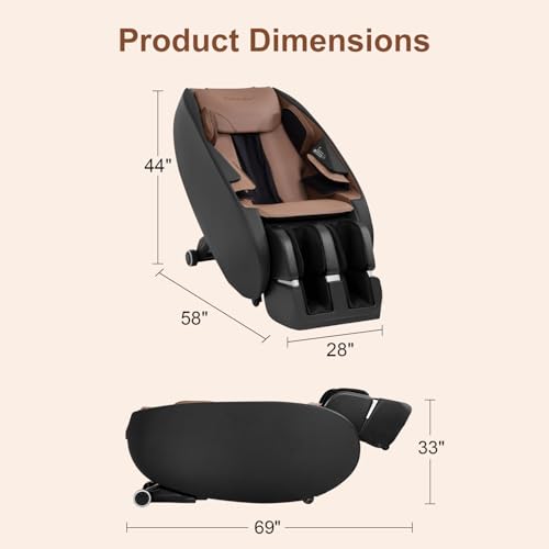 Black Shiatsu Massage Chair with Zero Gravity H75317