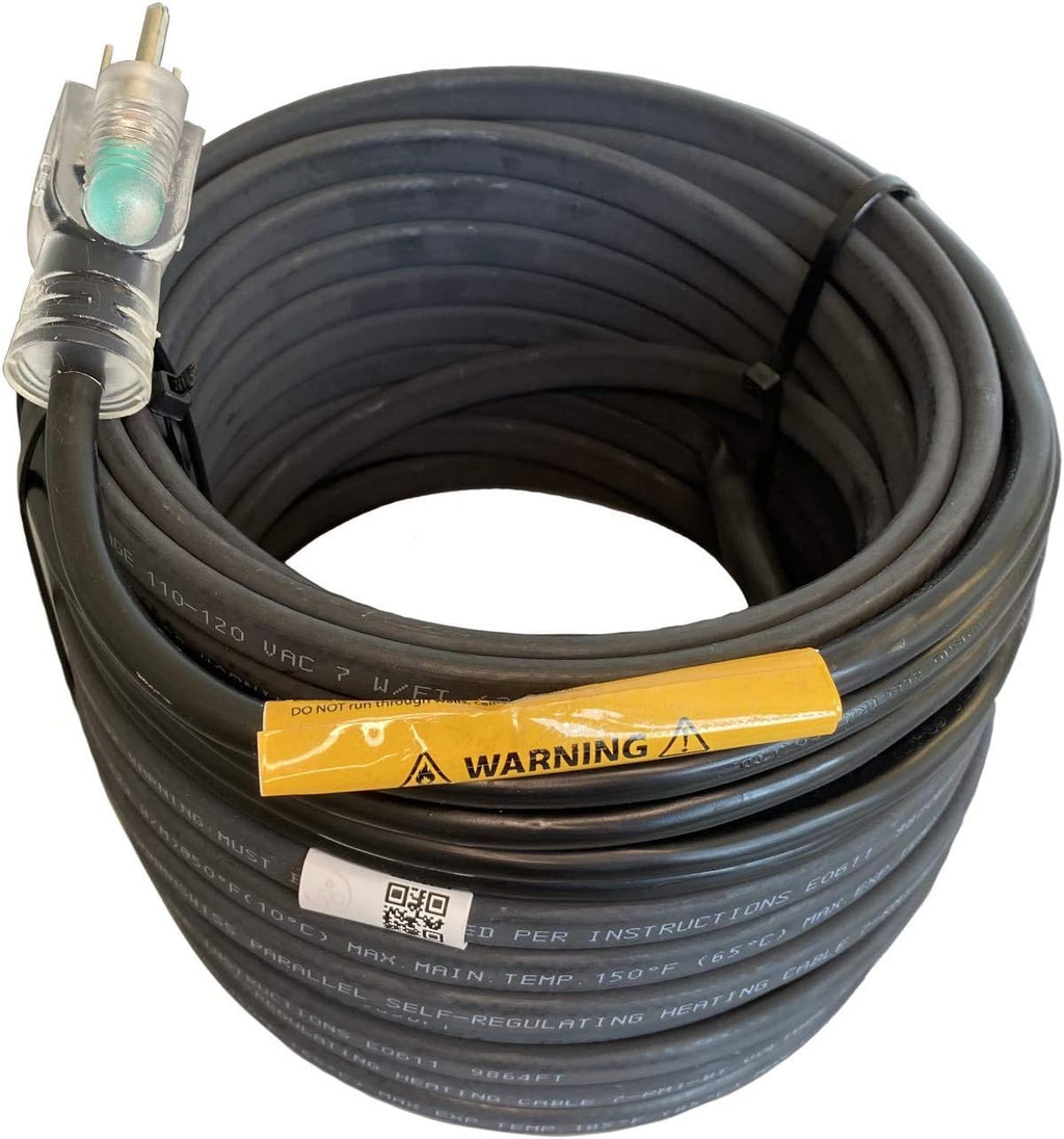 Self-Regulating Heating Cable for Roof & Gutter De-Icing, 120V, 12-Feet, Pack of 2 B82904