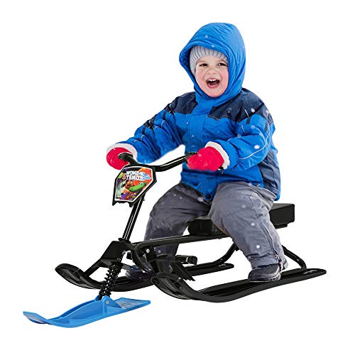 Snow Racer Sled with Steering Wheel and Twin Brakes Z667492