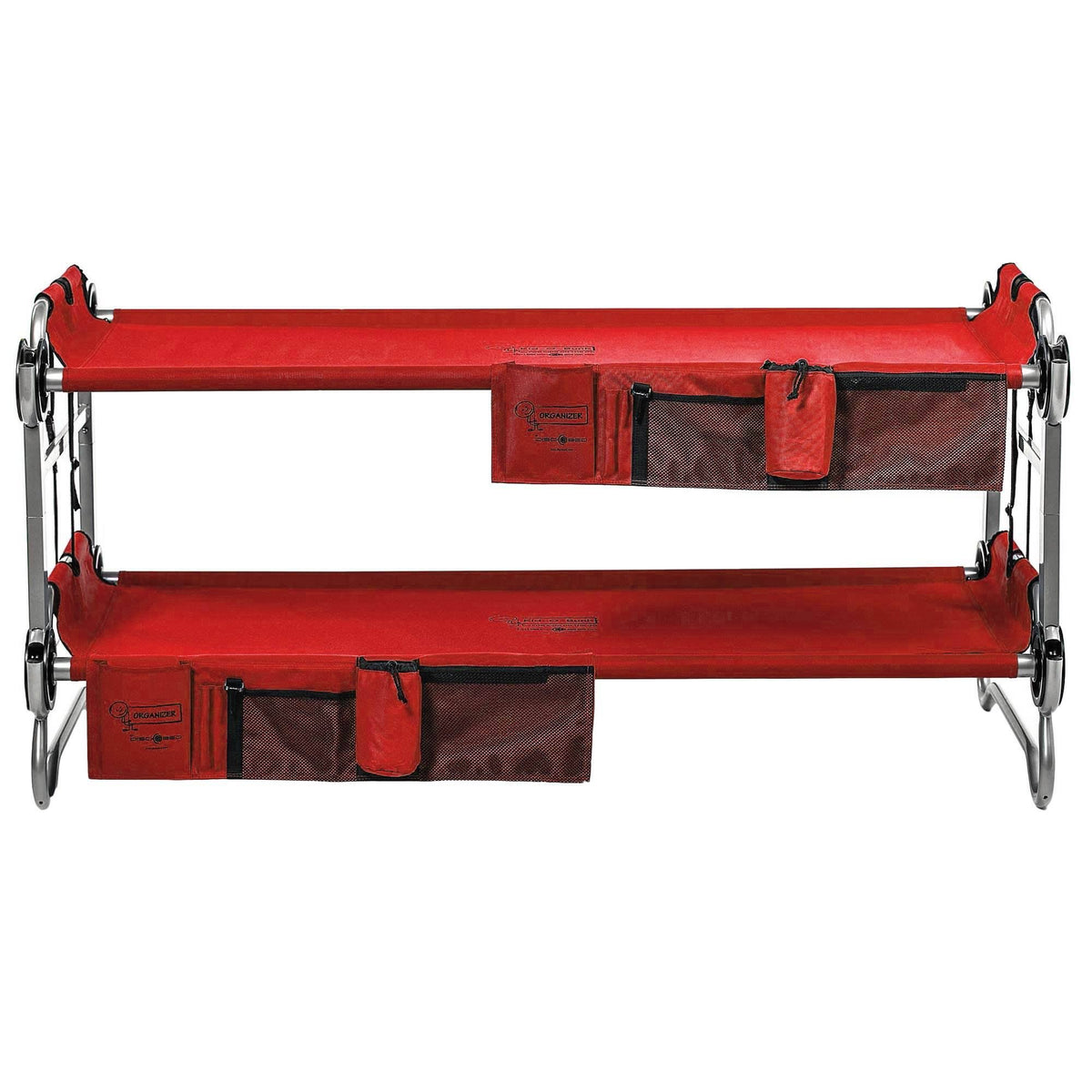 Red 2 Pack Camping Cot with Organizers K57927
