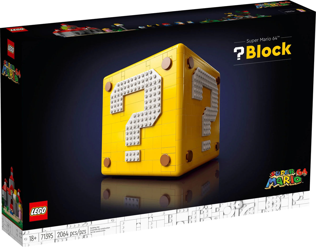 LEGO Super Mario 64 Question Mark Block 3D Model Set with Micro Figures B855476