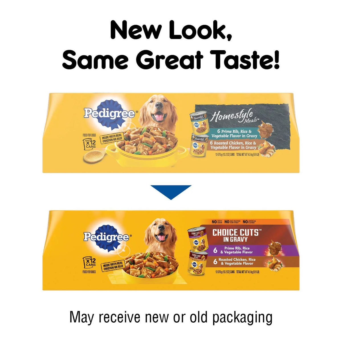 Prime Rib and Chicken Wet Dog Food Variety Pack 12 13.2 oz. Cans U202
