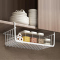 Metal Under Shelf Storage Basket Wire Basket (Large White) P251453