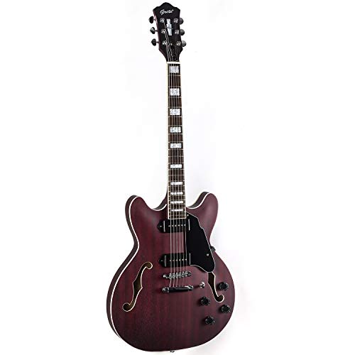 Grey Semi-Hollow Body Electric Guitar Z5296