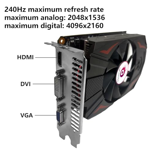4GB GDDR5 Graphics Card, PCI Express 3.0x16, VGA, HDMI, DVI-D T3484