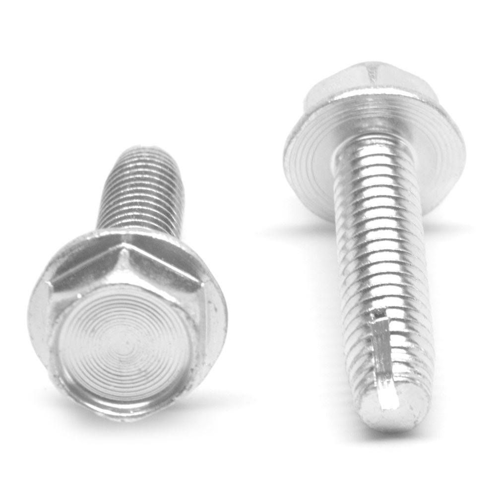 #8-32 x 1/4 Coarse Thread Thread Cutting Screw Hex Washer Head Low Carbon Steel Zinc Plated Y185350