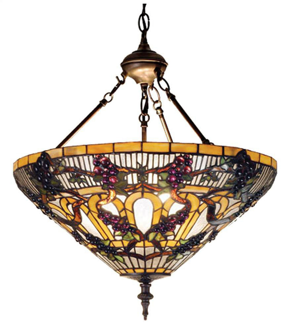 20 Inch 3 Light Inverted Pendant with Mahogany Bronze Finish S157631
