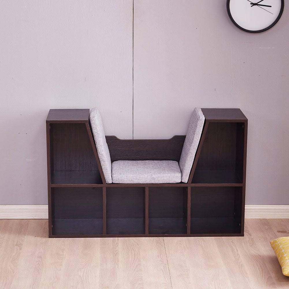 Modern 6-Cubby Kids Bookcase Wood K825296