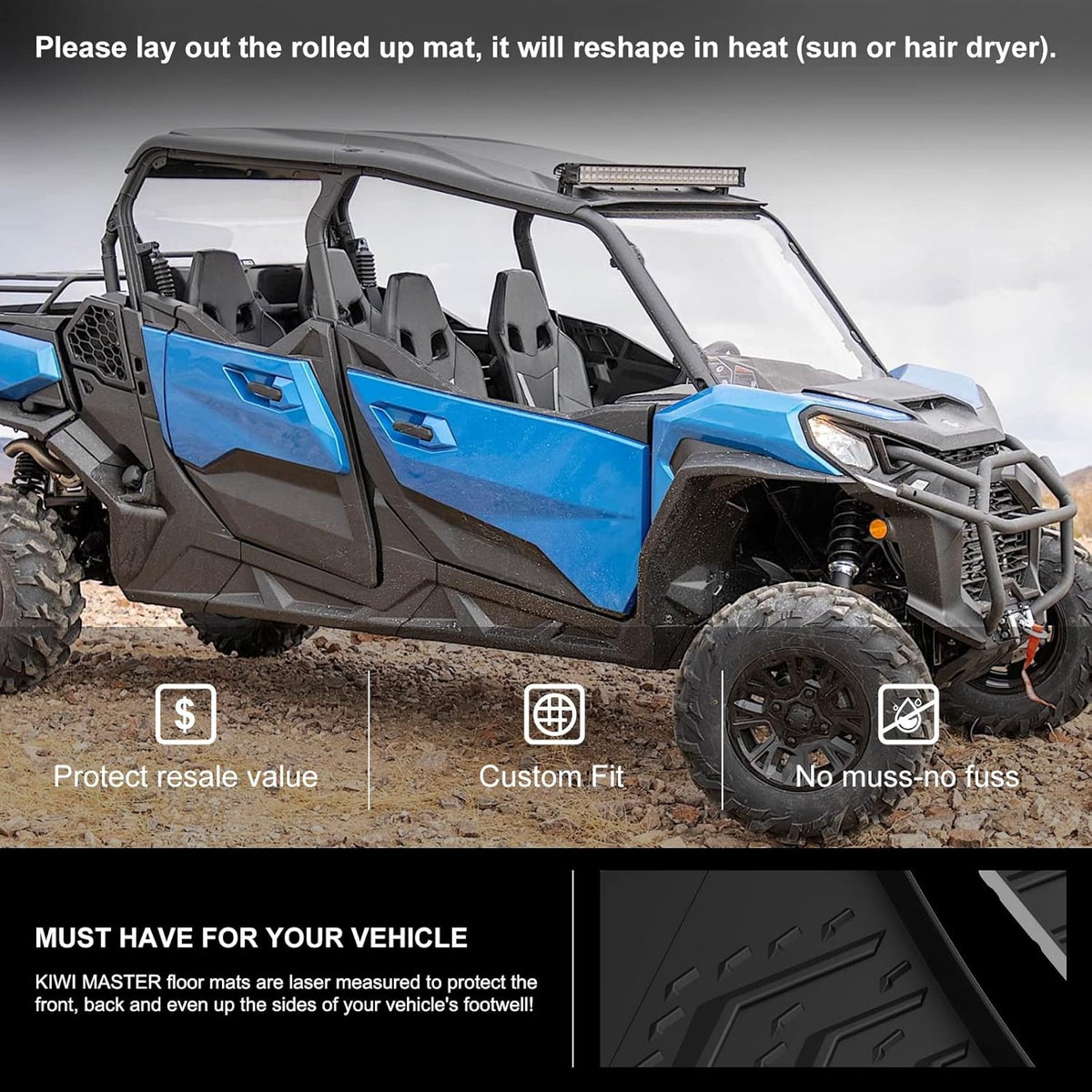 All Weather TPE Floor Mats Black B969933