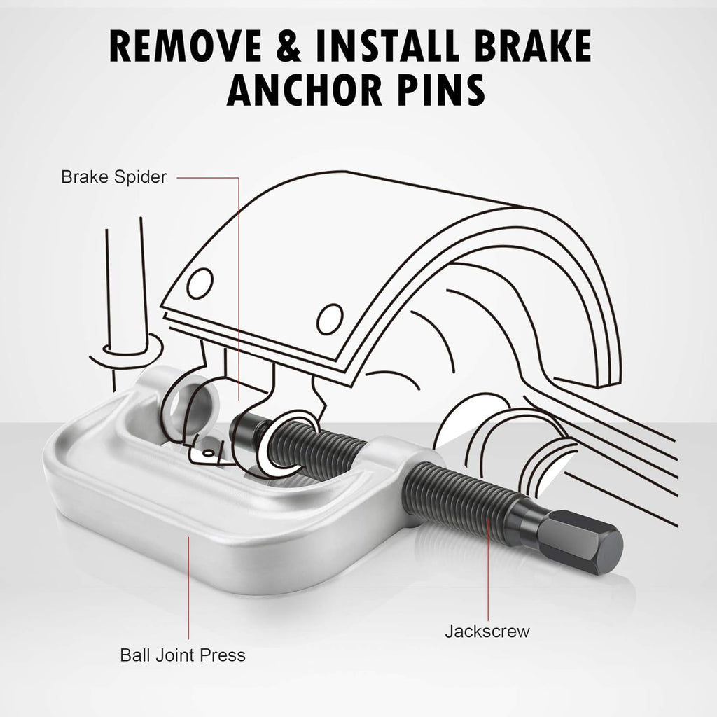 Heavy Duty Ball Joint Press & U Joint Removal Tool Kit with 4wd Adapters O682