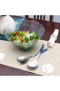 Recycled Glass 3-Piece Salad Bowl & Salad Servers Set H688114