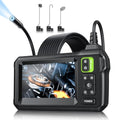 Endoscope Camera with 4.3" IPS Screen, 1920P HD, 16.4FT Semi-Rigid Cord, IP67 Waterproof (Orange) P346