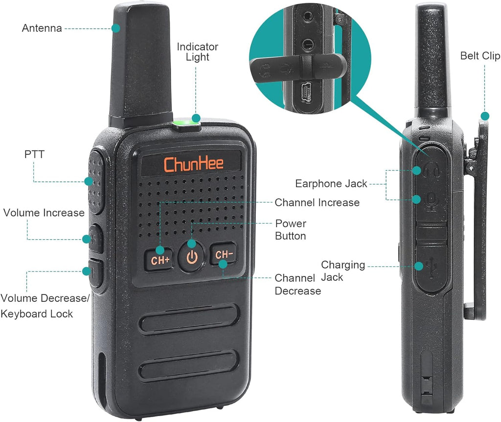 4 Pack Wireless Intercom System P3406