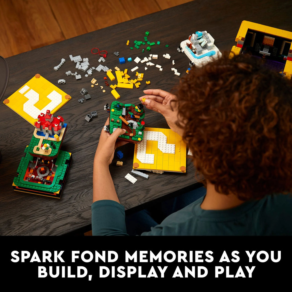 LEGO Super Mario 64 Question Mark Block 3D Model Set with Micro Figures B855476