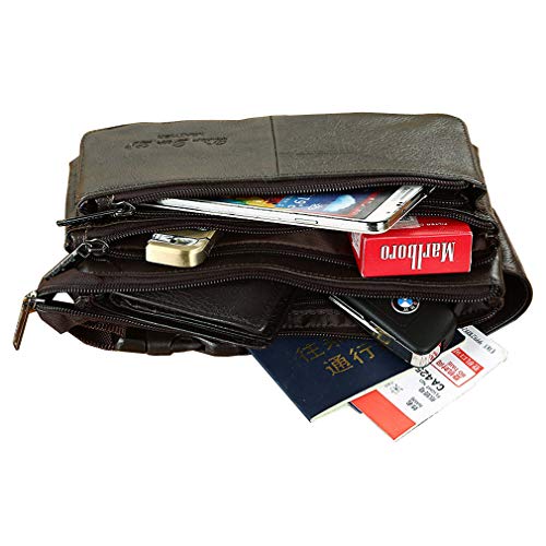 Coffee Leather Waist Bag K311747