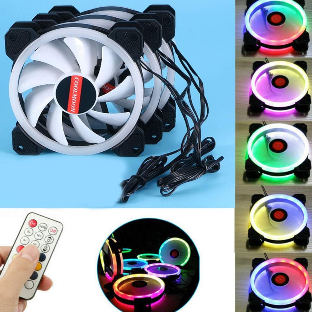 5 Fans 120mm RGB PC Cooling Fan with RGB Controller H872