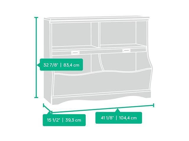 Soft White Bookcase/Footboard P9815