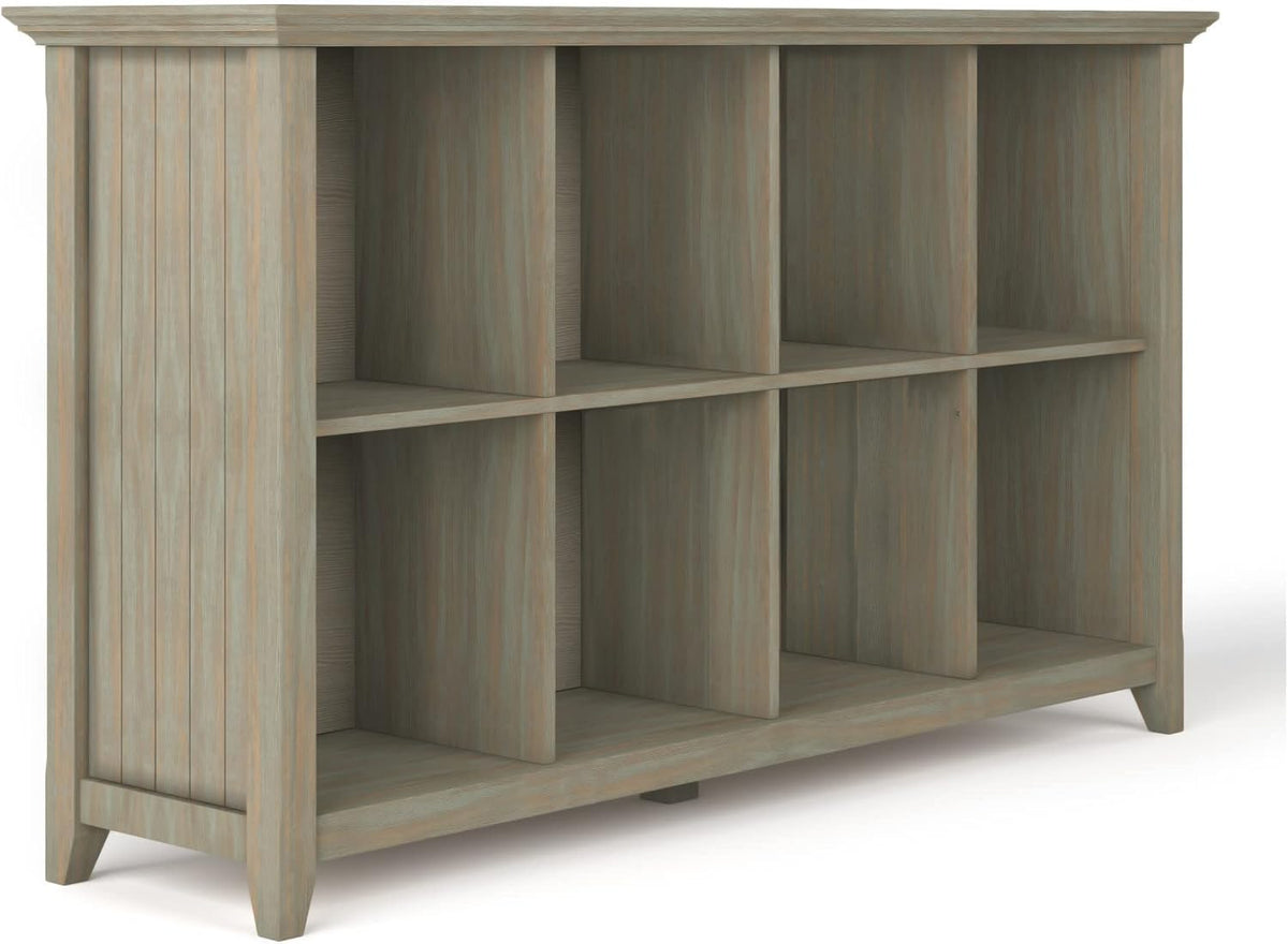 Solid Wood 8 Cube Storage Sofa Table D869541