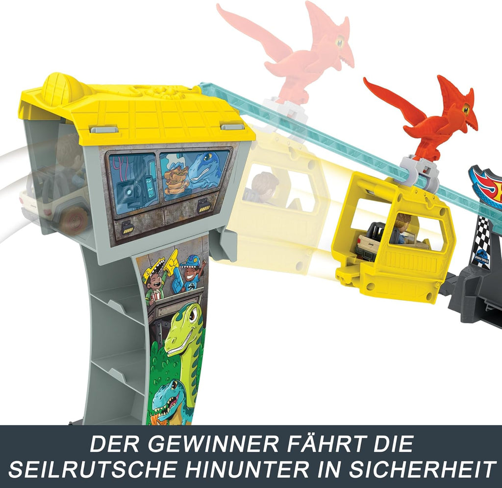 RacerVerse Jurassic World Blue’s Raptor Rush Track Set with 2 Die-Cast Racers G292