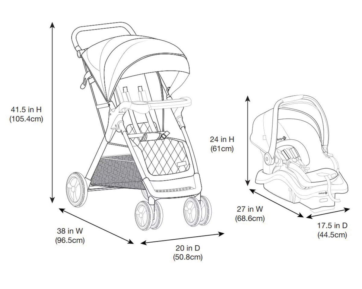 Navy Camo Travel System Stroller and Infant Car Seat Q3623