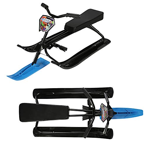 Snow Racer Sled with Steering Wheel and Twin Brakes Z667492