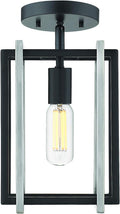 Black Semi-Flush Light P979