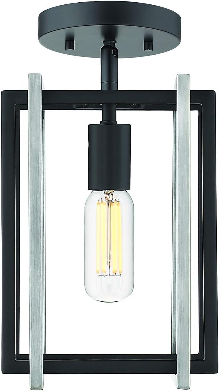 Black Semi-Flush Light P979
