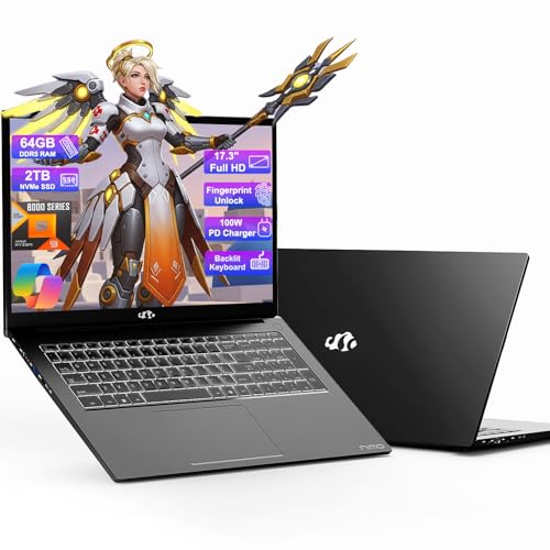 17.3 Gaming Laptop Ryzen 9 16GB RAM 1TB SSD Radeon 780M Backlit KB I66981