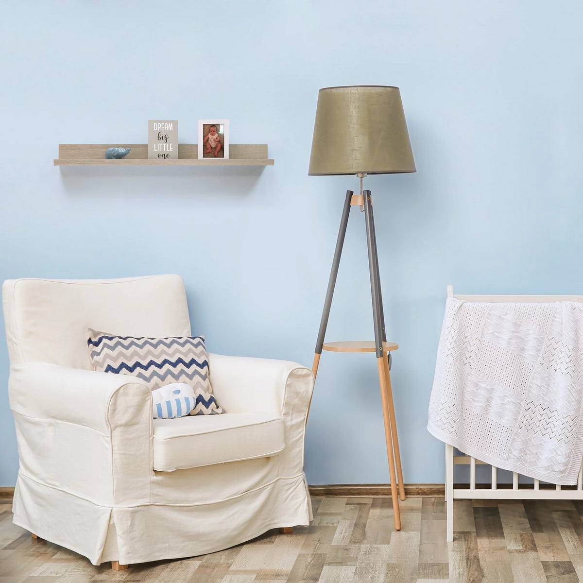 Rectangle Wood Floating Shelf, Driftwood N86965