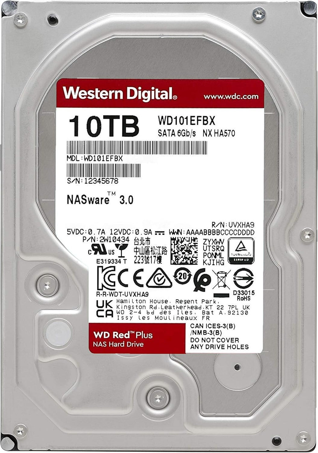10TB NAS Internal Hard Drive HDD S882