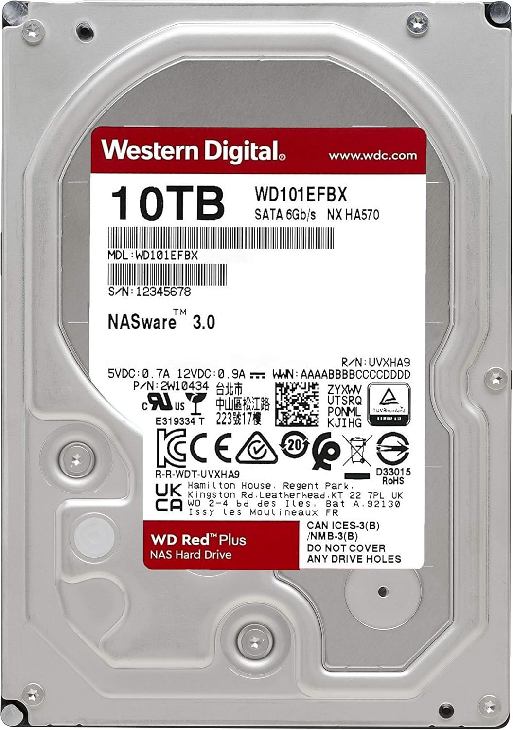 10TB NAS Internal Hard Drive HDD S882