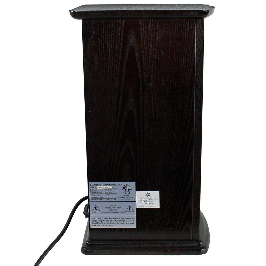 3 Element Electric Infrared Quartz Tower Space Heater W8157