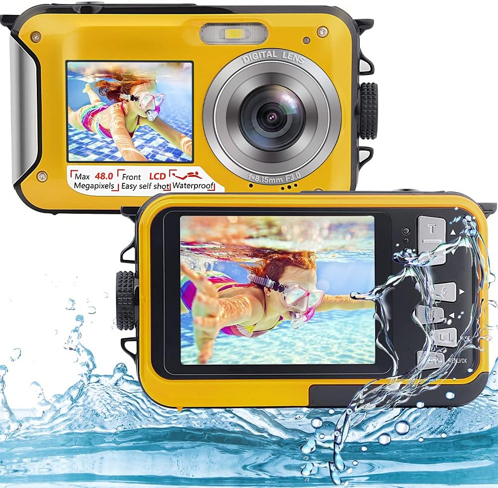 2.7K 48MP Waterproof Underwater Camera Dual Screen 16X Zoom U954