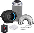 8 Inch 500 CFM Inline Fan Carbon Filter 25 Feet Ducting Combo M939