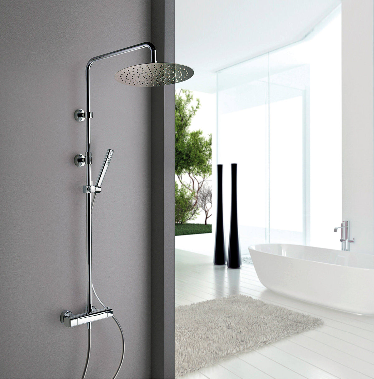 Adjustable Shower Column Chrome C5394