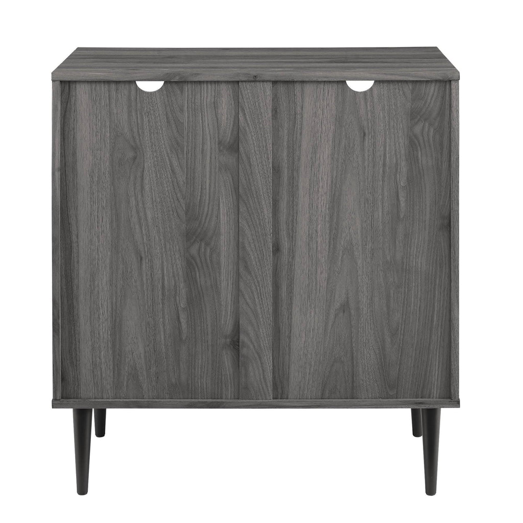 Metal and Glass Door Accent Console R989