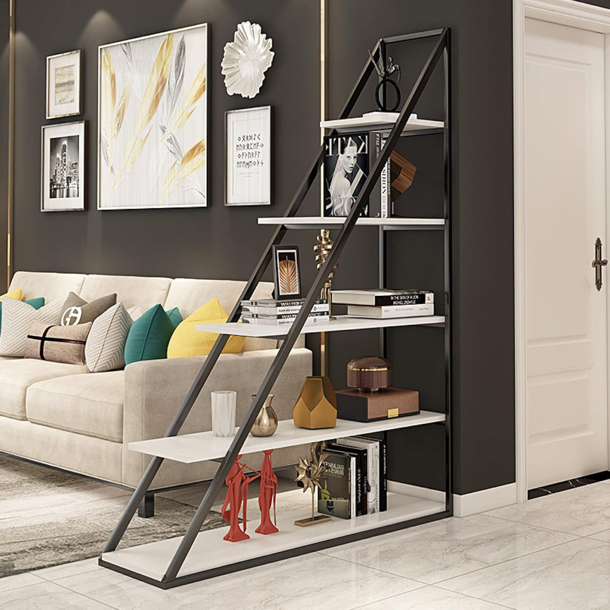 5-Tier Corner Bookshelf U77065